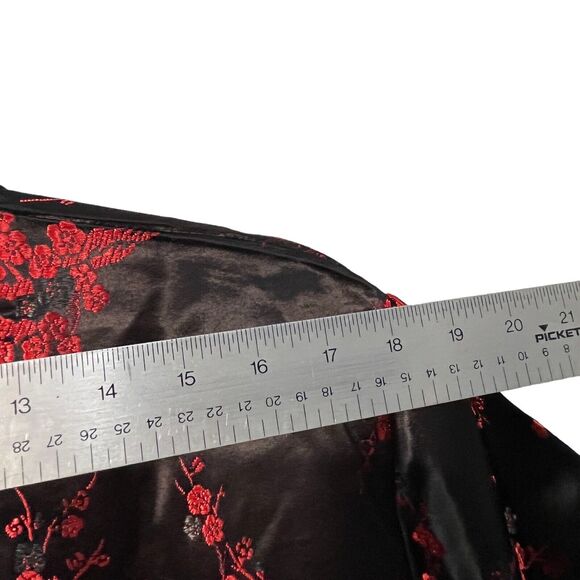 Cheongsam Qipao Dress Size 0X 1X Plum Flower Knee Length Classic Brocade Chinese - Picture 8 of 12